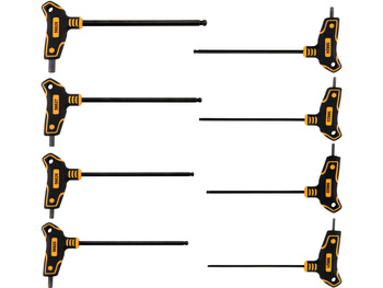 ZESTAW KLUCZY TRZPIENIOWYCH. HEX (KULKA) Z RĘKOJEŚCIĄ. 8 SZTUK