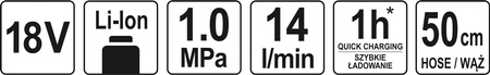 PISTOLET DO POMPOWANIA 18V BEZ BATERII