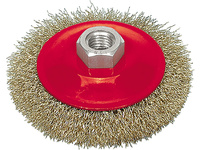 SZCZOTKA TARCZOWA 115MM, DRUT KARBOWANY