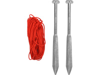 SZPILKI MURARSKIE, STALOWE,160 MM Z LINKĄ 10 M