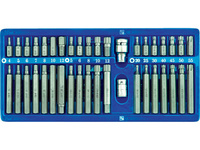 KLUCZE SPECJALNE HEX, TORX, SPLINE, ZESTAW 40 SZT.W METALOWEJ KASECIE