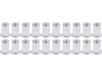 NITONAKRĘTKI ALUMINIOWE M4, 20SZT
Z KOŁNIERZEM PŁASKIM