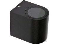 LAMPA ŚCIENNA ZEWN. CZARNA ALUM. 1XGU10