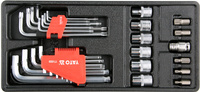 WKŁAD DO SZUFLADY HEX,TORX, NASADKI 31CZ