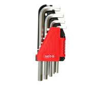 KLUCZE HEX 10CZ. 2-12MM Cr-V
