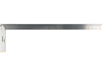 KĄTOWNIK METALOWY 700 MM ZE STOPKĄ I LIBELLĄ