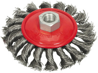 SZCZOTKA TARCZOWA 100 MM, DRUT SPLATANY