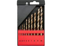 ZESTAW WIERTEŁ DO METALU CO-HSS 10 SZT. 1-10MM