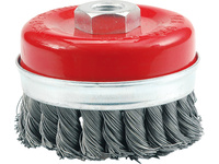 SZCZOTKA CZOŁOWA 100 MM, DRUT SPLATANY