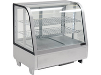 WITRYNA CHŁODNICZA 100L 68X45X67 SREBRNA