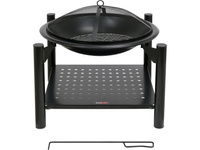 PALENISKO STALOWE Z DREWUTNIĄ, 58 X 58CM X 55CM