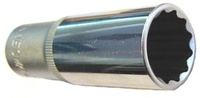 Nasadka długa 1/2" 12-kątna 21mm