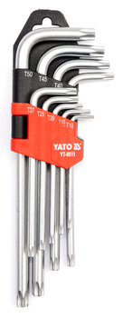 KLUCZE TORX 9CZ. T10 - T50 Cr-V