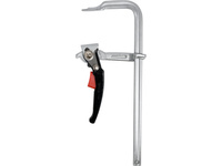 STALOWY ŚCISK ZAPADKOWY 300 X 100 MM TYPU F, LISTWA 19,5 X 9,5 MM, CHROMOWANY, SZYBKONASTAWNY