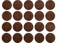 PODKŁADKI FILCOWE 20 MM BRĄZOWE