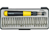 WKRĘTAK Z WYMIENNYMI GROTAMI, ZESTAW 21 SZT.