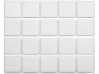 PODKŁADKI FILCOWE 20X20 MM BIAŁE